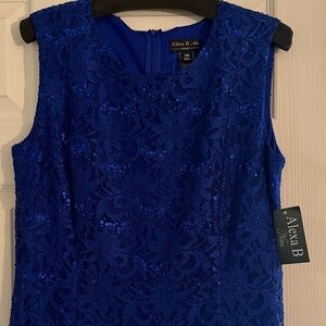 Alexa B Women's Blue Lace Dress